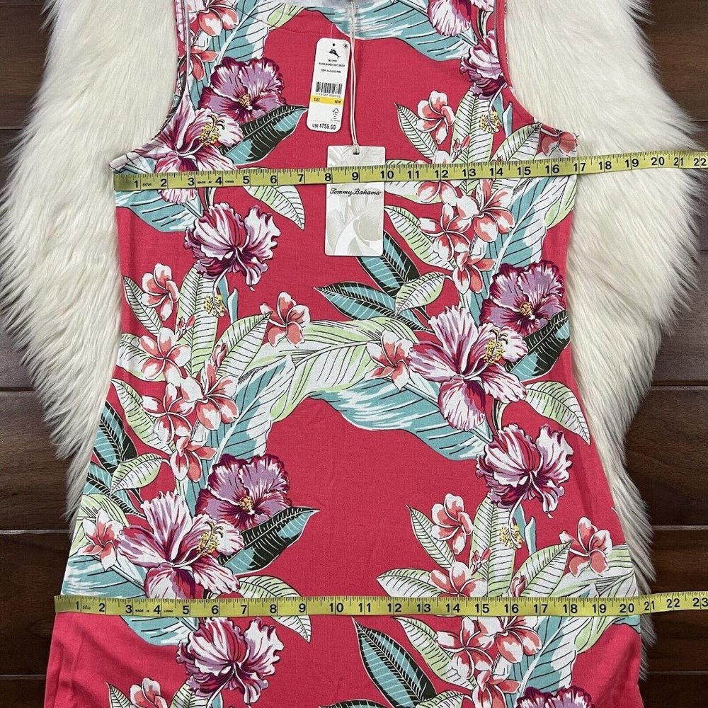 NWT Tommy Bahama Women’s Size Medium Paradise Pink Maria Mambo Shift Dress - Picture 5 of 8